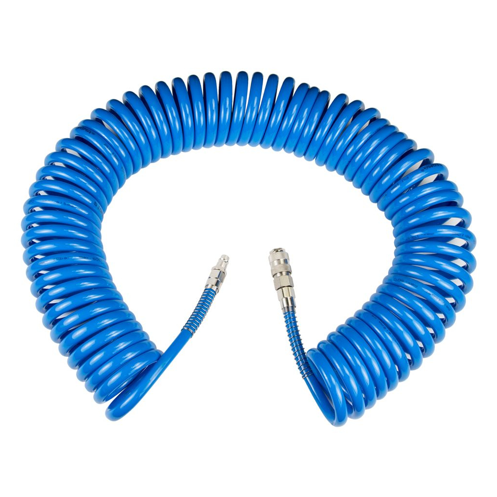 Пневматичний шланг Sigma спіральний поліуретановий (PU) 15м 8x12мм (7012231) - зображення 1