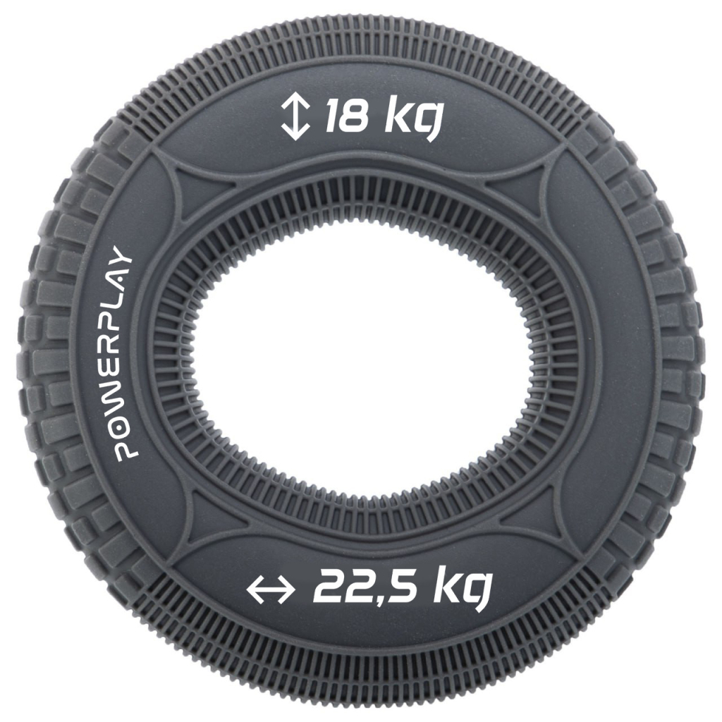 Еспандер PowerPlay PP-4330 Hand Grip Loops Medium 18-22,5 кг Сірий (PP_4330_Grey_(18-22.5kg)) - зображення 1