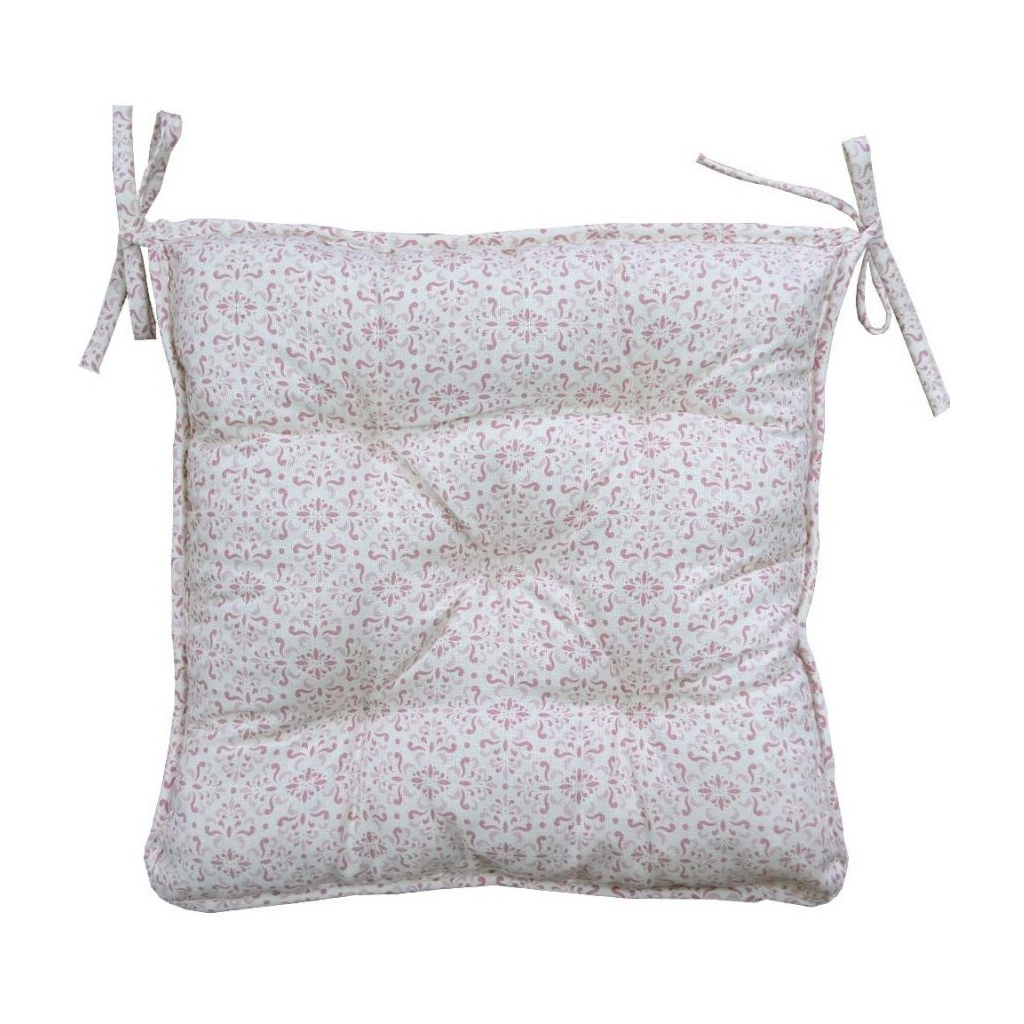 Подушка на стілець Прованс Bella Рожевий вiтраж 40х40 (4823093416550) - зображення 1