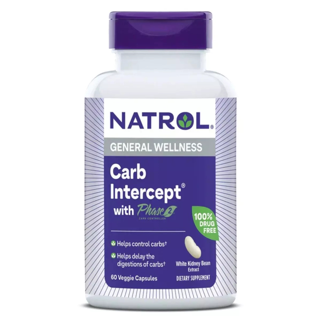 Вітамінно-мінеральний комплекс Natrol Регулятор вуглеводів, Біла квасоля фаза 2, 1000 мг, Carb Intercept (NTL-16176) - зображення 3
