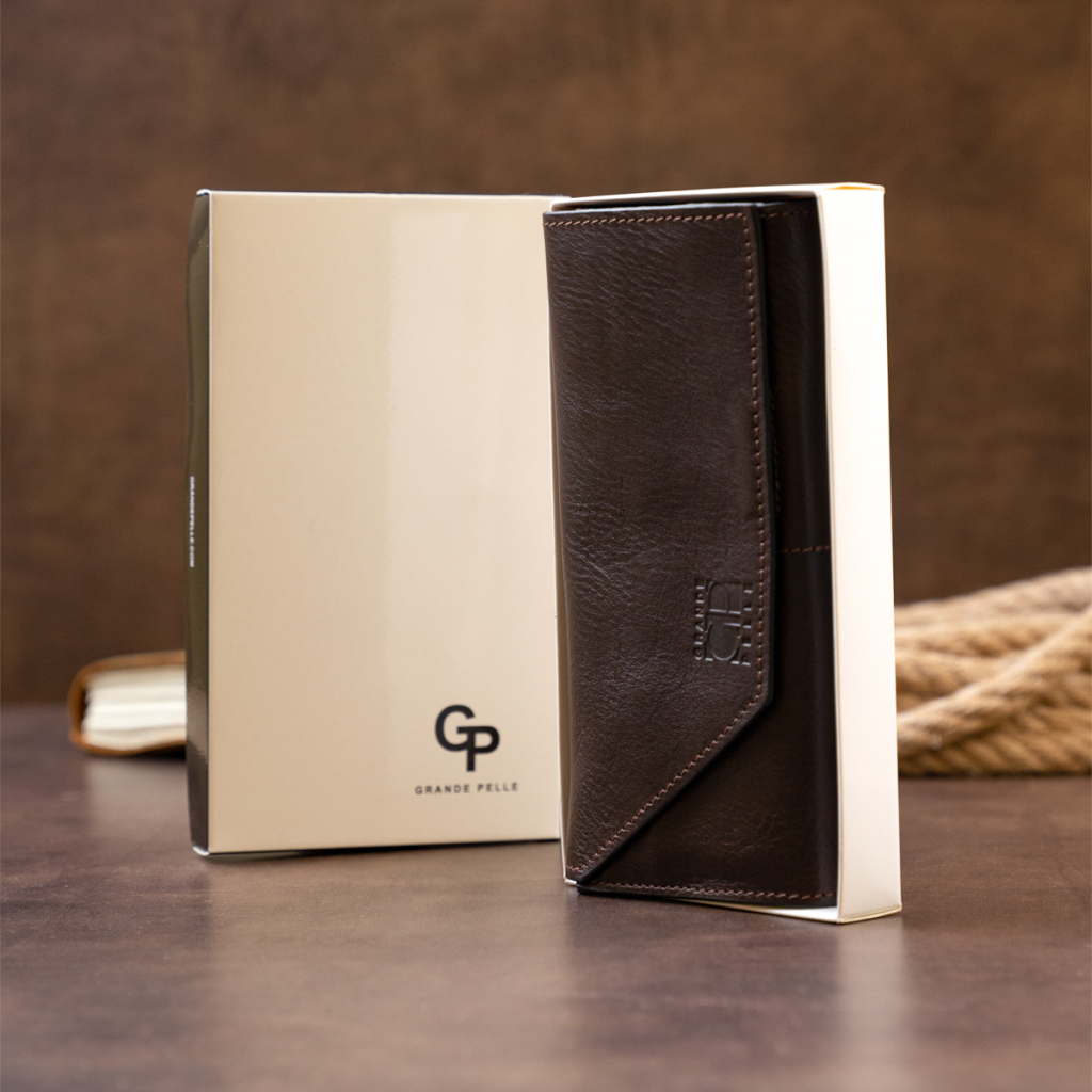 Портмоне Grande Pelle Шоколадне (11317) - зображення 11