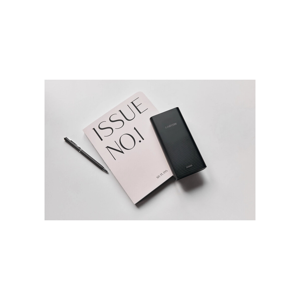 Батарея універсальна Canyon 20000mAh, Input 5V/2A, Output 5V/2.1A(Max), Black (CNE-CPB2001B) - зображення 6