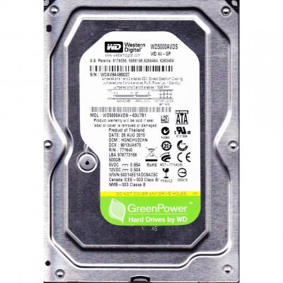 Жорсткий диск 3.5"  500Gb WD (#WD5000AVDS-FR#) - зображення 1