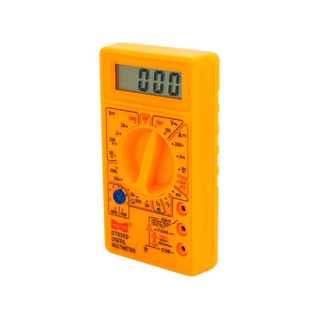 Цифровий мультиметр HAOYUE DT-830D, щупи, Box (HAOYUE DT-830D) - зображення 1