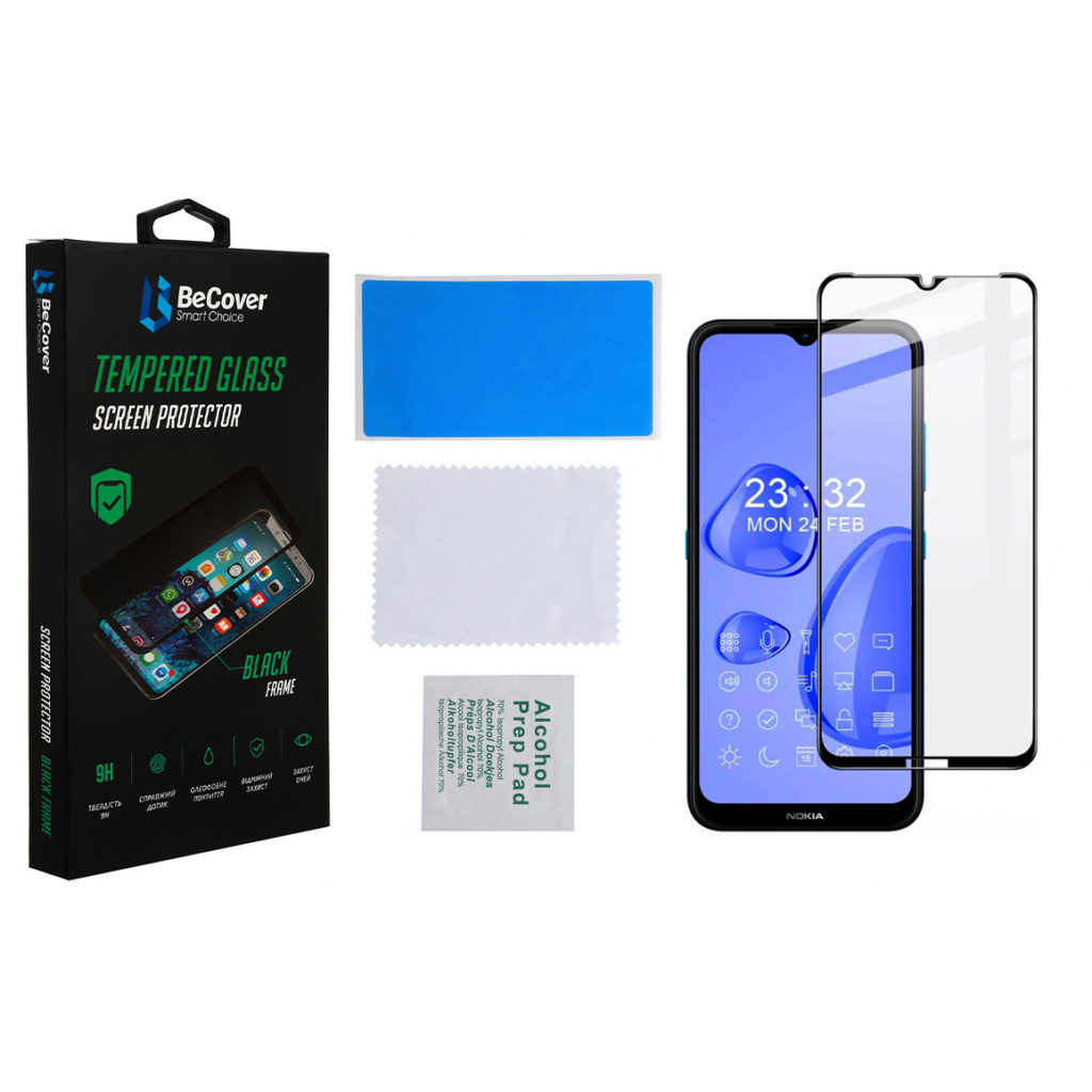 Скло захисне BeCover Nokia 1.4 Black (706902) - зображення 2