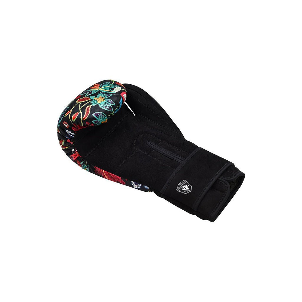 Боксерські рукавички RDX FL-3 Floral Black 8 унцій (BGR-FL3-8OZ) - зображення 4