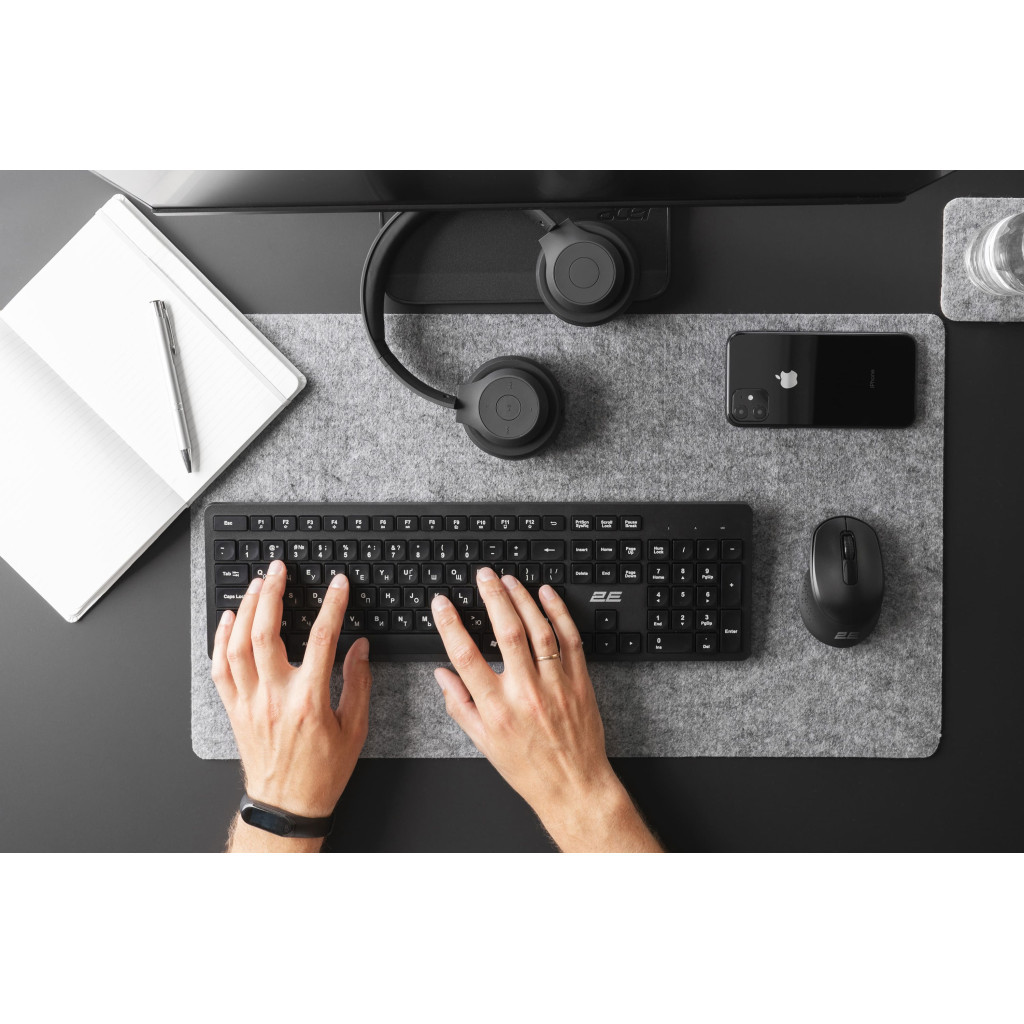 Клавіатура 2E KS260 Wireless Black (2E-KS260WB) - зображення 4