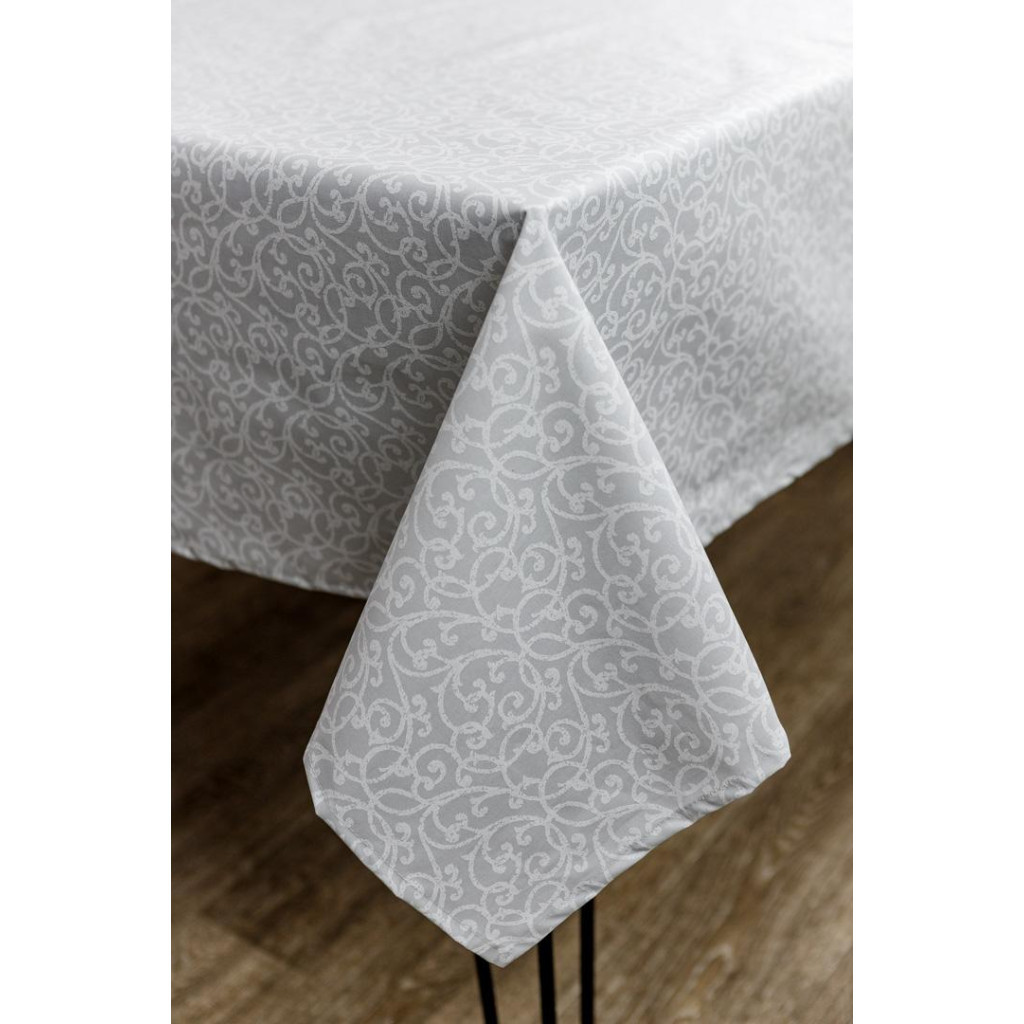 Скатертина Прованс непромокаюча Simfoni Айс Вензель 180х136 см (033565) - зображення 1
