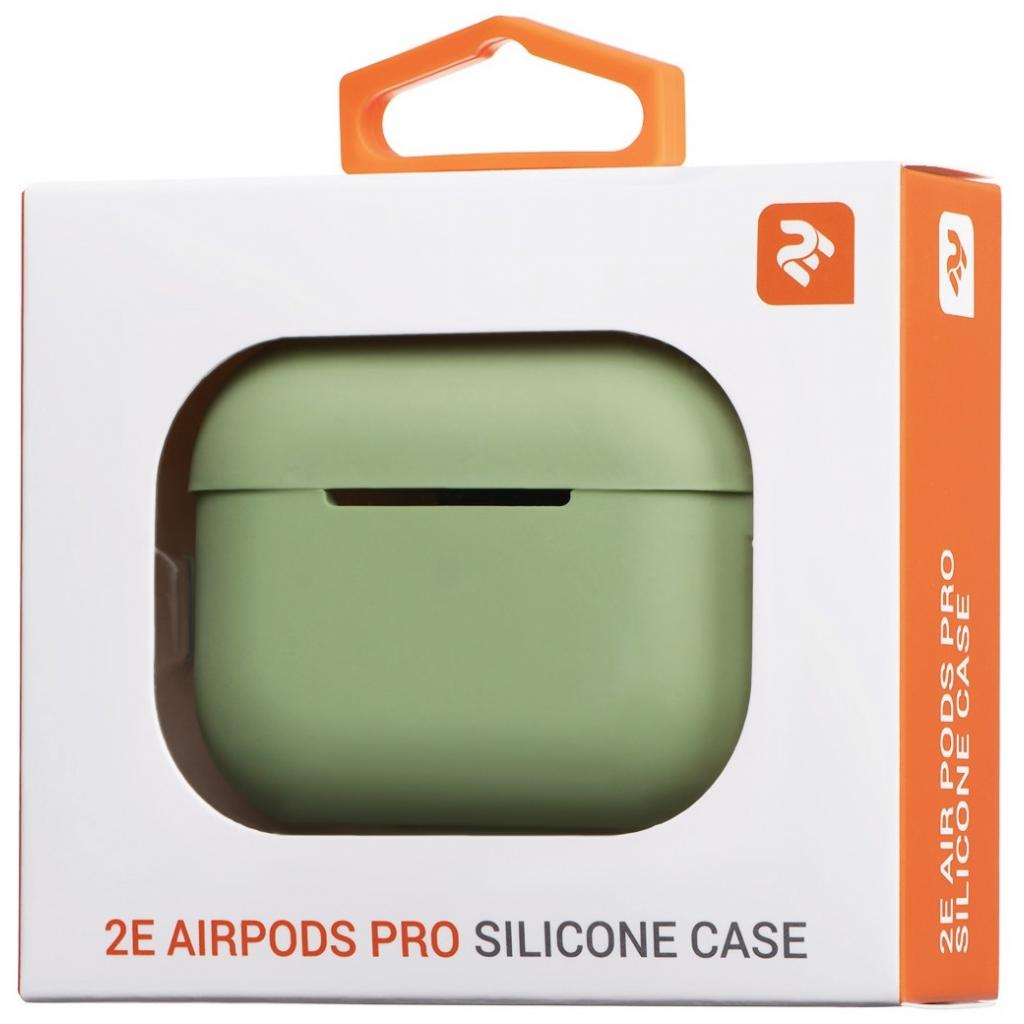 Чохол для навушників 2E для Apple AirPods Pro Pure Color Silicone 2.5 мм Light green (2E-PODSPR-IBPCS-2.5-LGR) - зображення 4