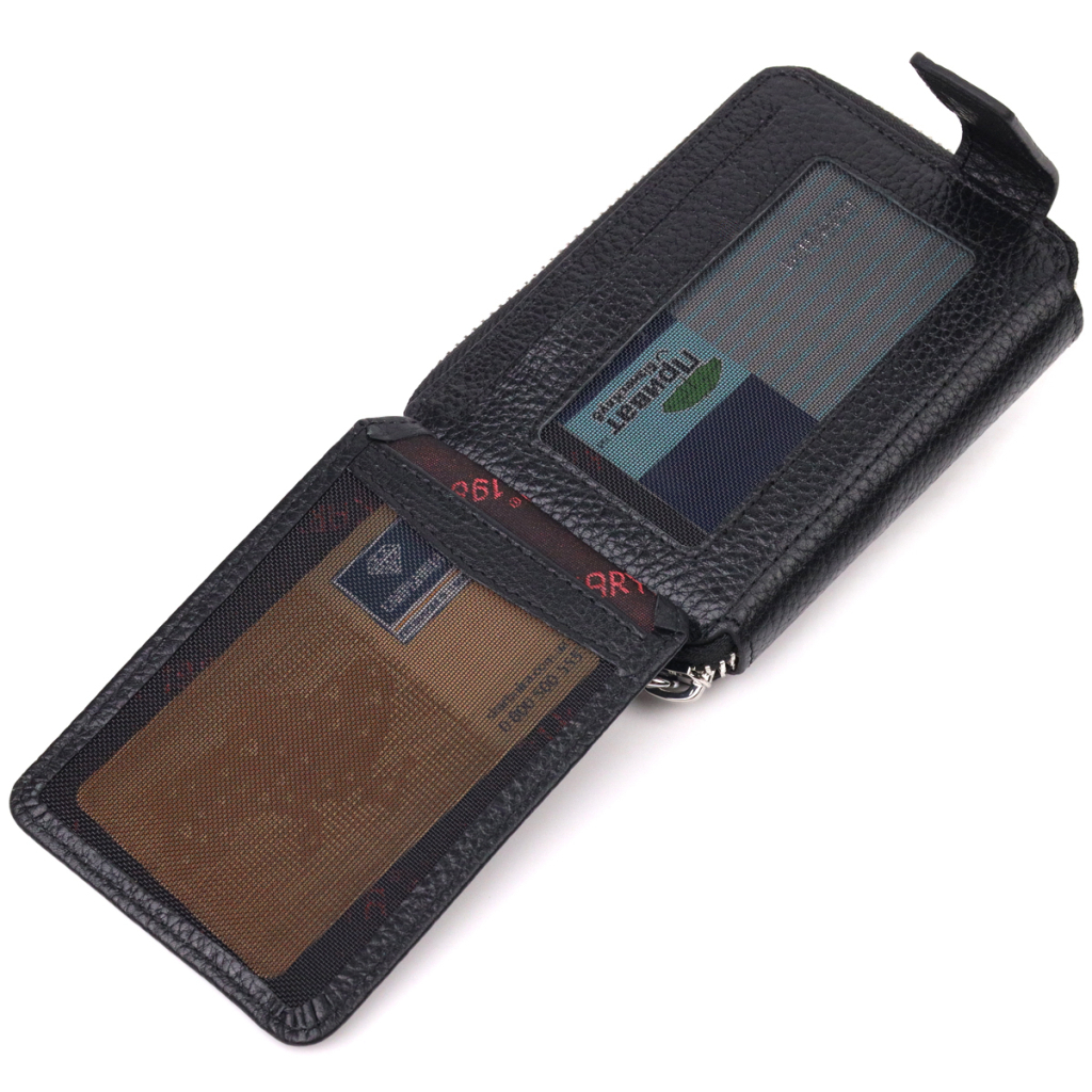 Гаманець Karya З натуральної шкіри Чорний (21343) - зображення 5