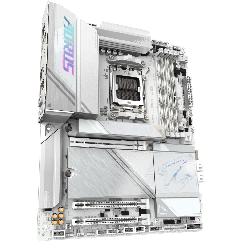 Материнська плата GIGABYTE X870E AORUS PRO ICE - зображення 3