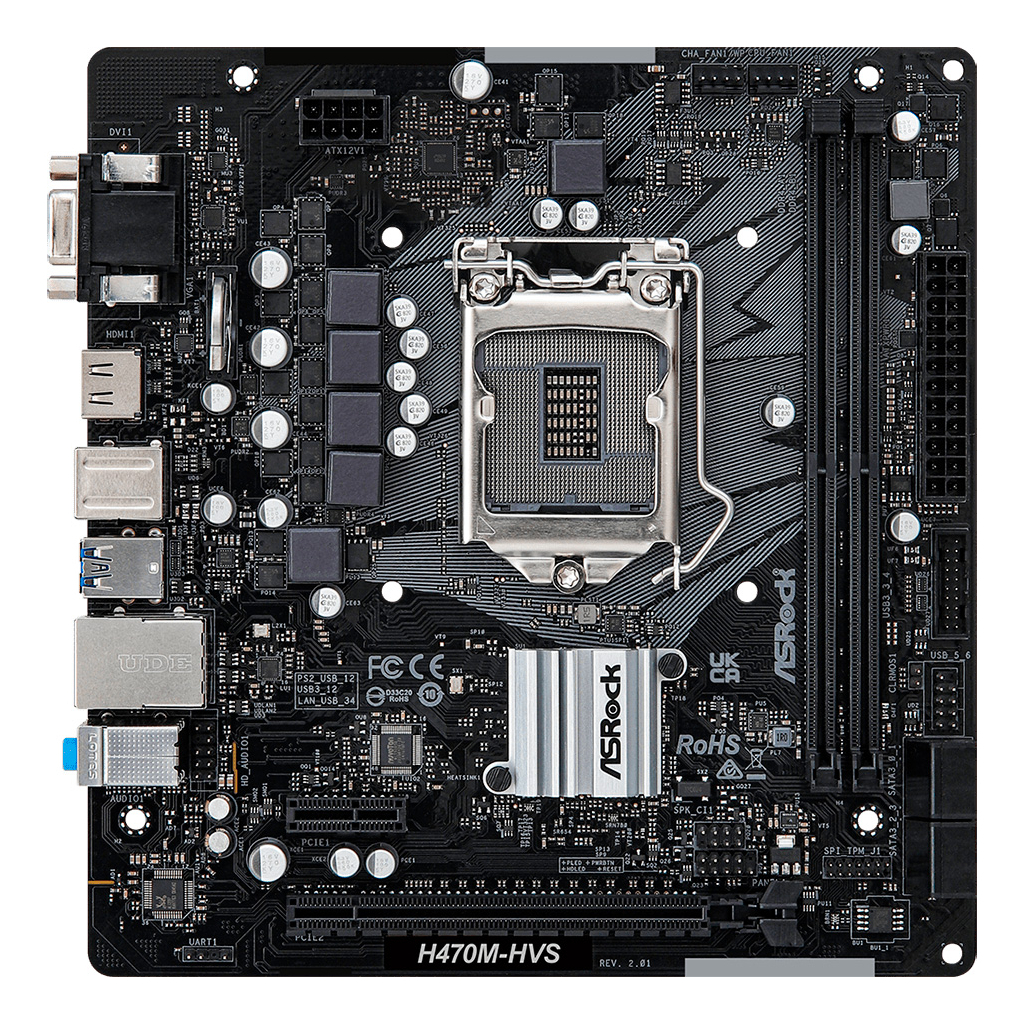 Материнська плата ASRock H470M-HVS R2.0 - зображення 2
