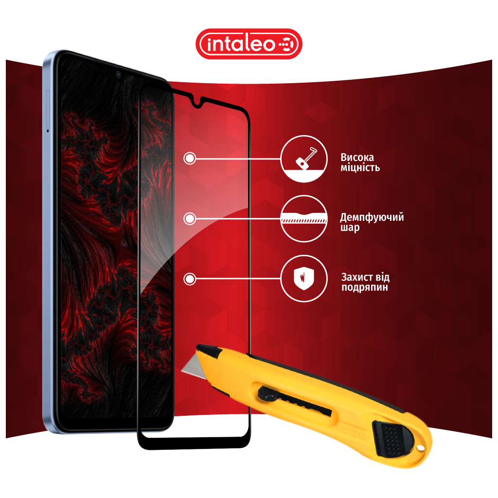 Скло захисне Intaleo Full Glue Xiaomi Redmi A3 Black (1283126591297) - зображення 5