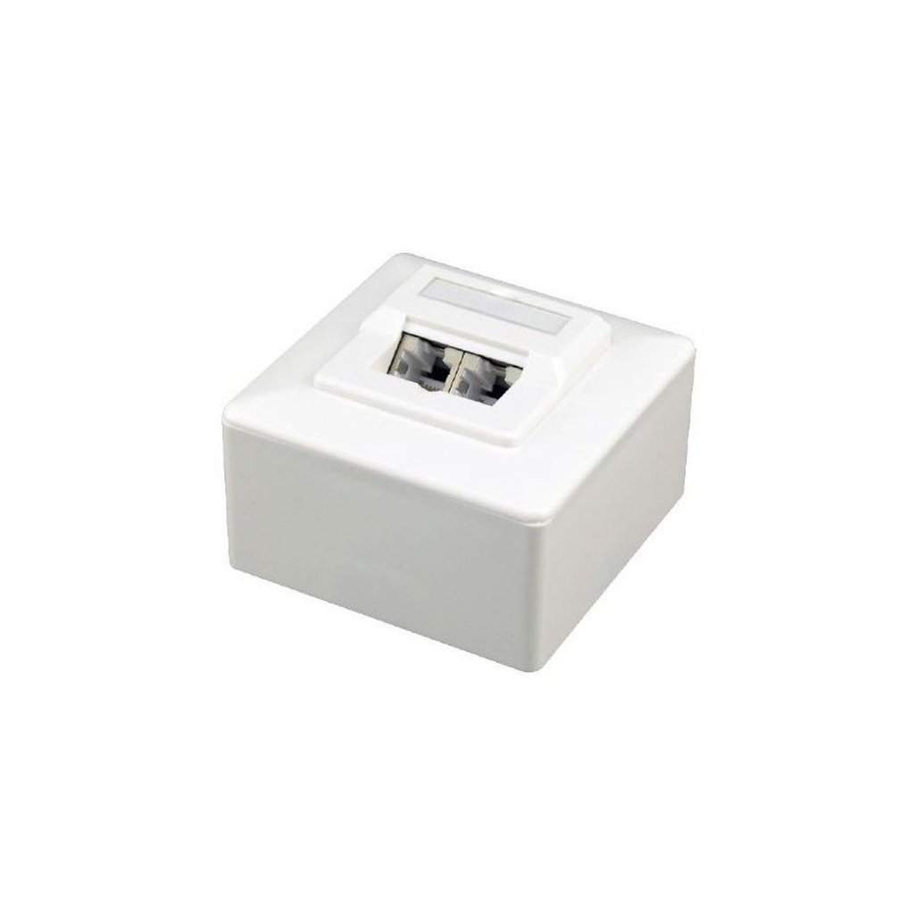 Комп'ютерна розетка RJ45x2 FTP cat.6 Cablexpert (MWS-2S6-01) - зображення 1