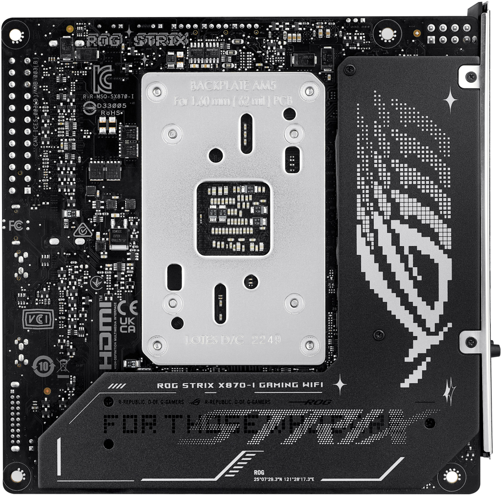 Материнська плата ASUS ROG STRIX X870-I GAMING WIFI - зображення 12