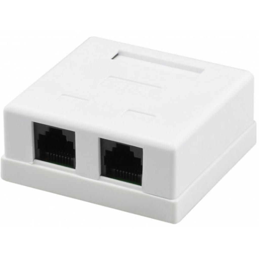 Комп'ютерна розетка RJ45x2 UTP, 8P8C, cat.5e Ritar (00200) - зображення 1
