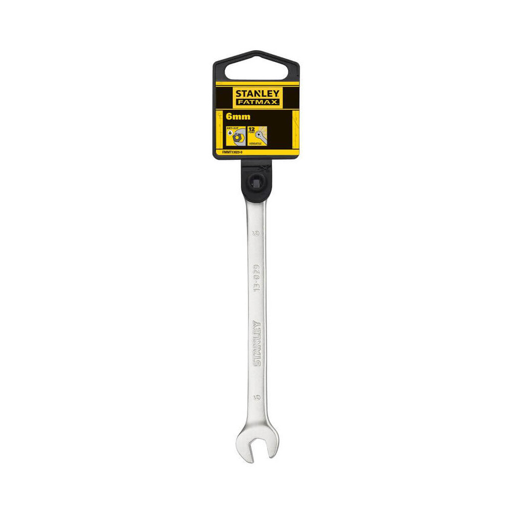 Ключ Stanley FATMAX ANTI SLIP комбінований, 6 мм. (FMMT13029-0) - зображення 9