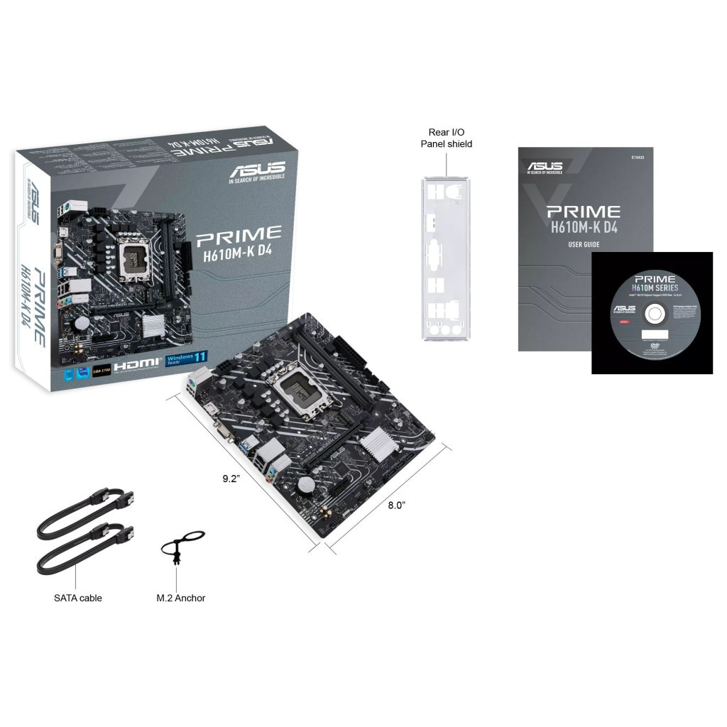 Материнська плата ASUS PRIME H610M-K D4 - зображення 8