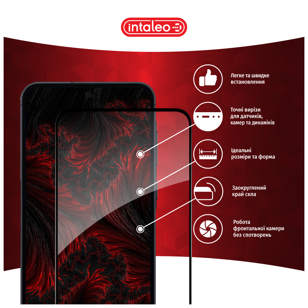 Скло захисне Intaleo Full Glue Samsung A55 Black (1283126588860) - зображення 3