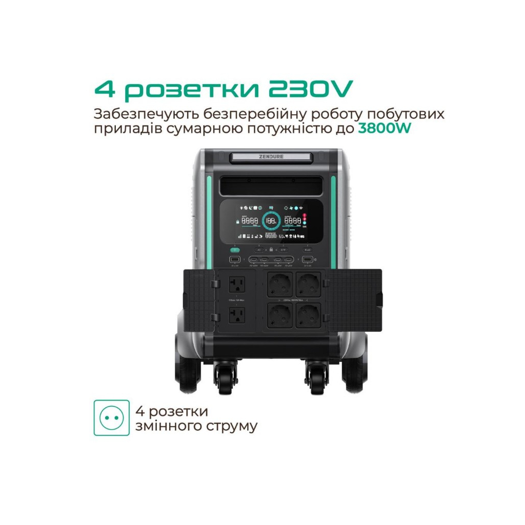 Зарядна станція Zendure SuperBase V6400 (ZDSBV6400-GY-EU) - зображення 2