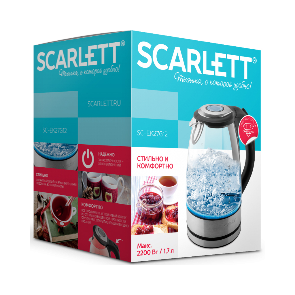 Електрочайник Scarlett SC-EK27G12 - зображення 6