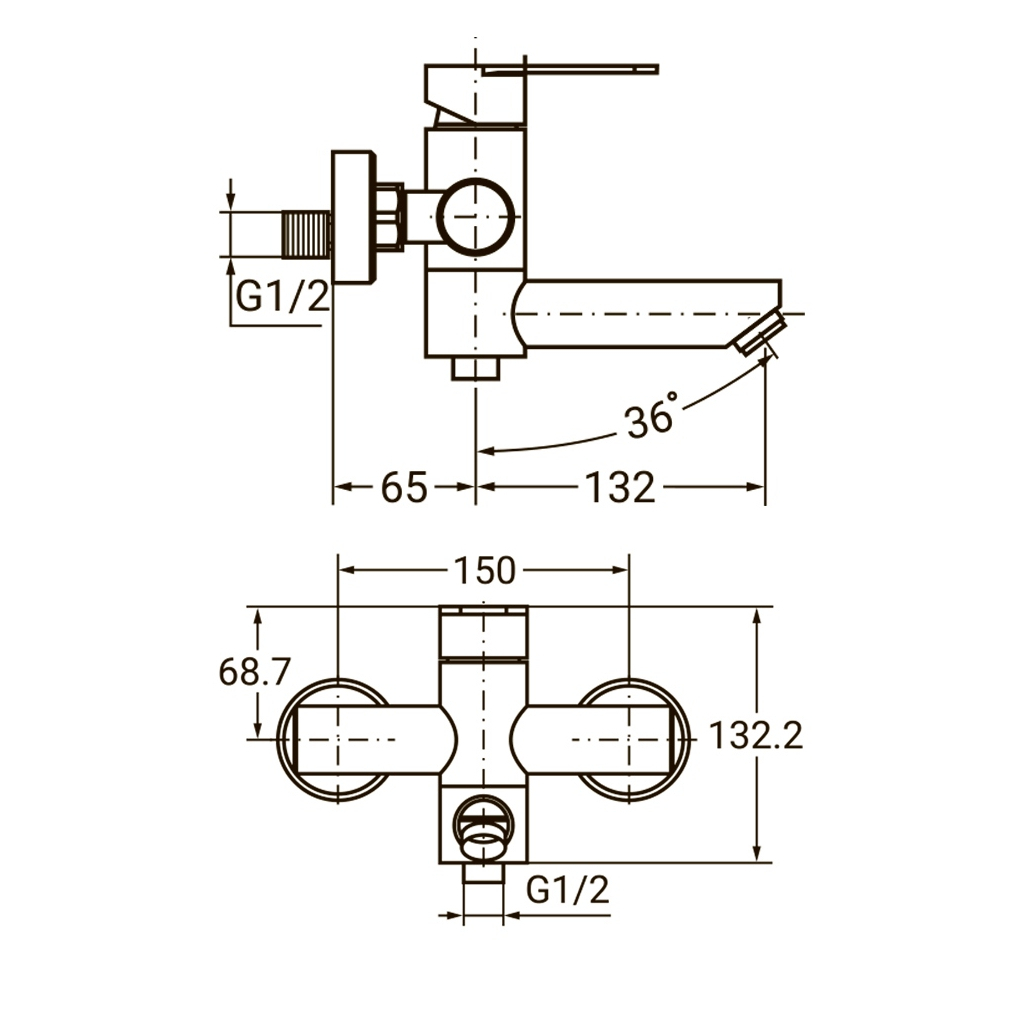 Змішувач AQUATICA HT-2C171P - зображення 3