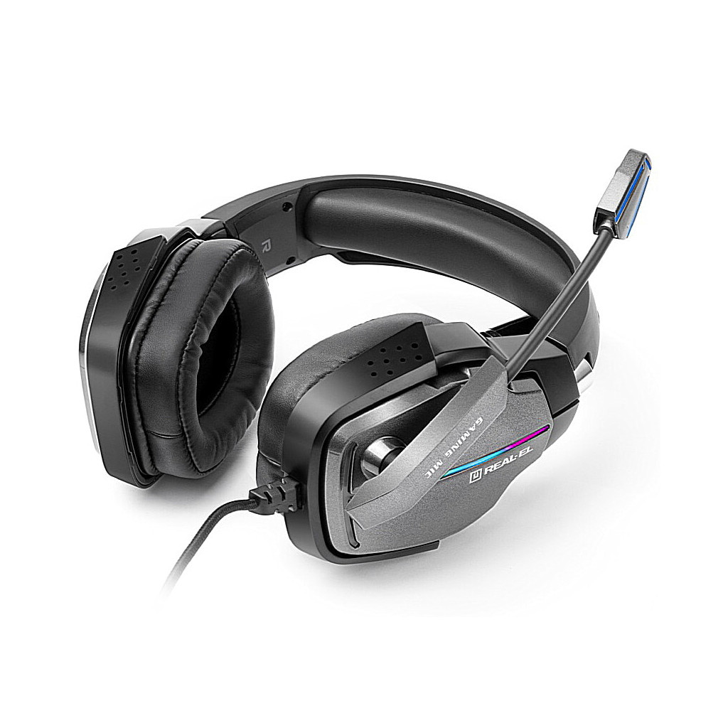 Навушники REAL-EL GDX-7680 Black - зображення 6