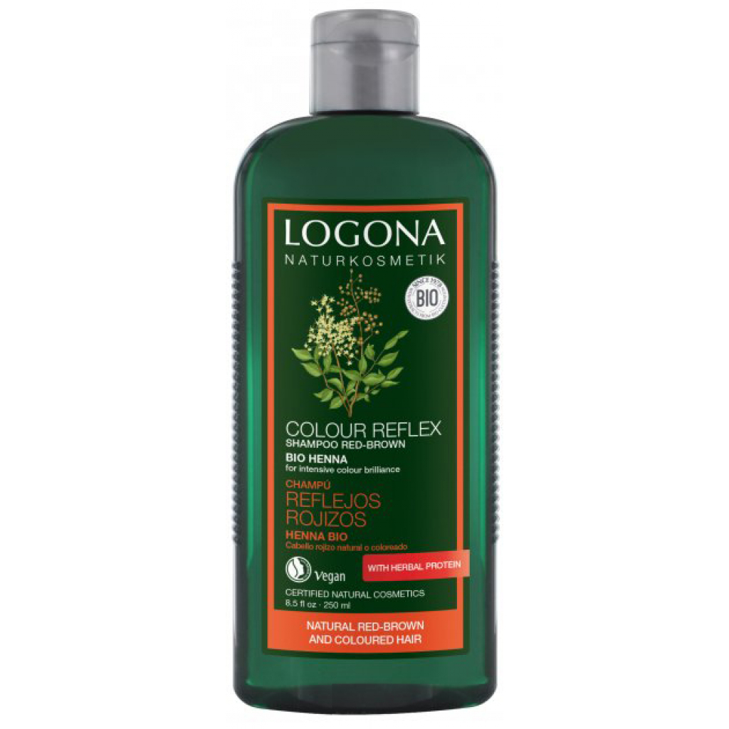 Шампунь Logona Хна для фарбованого червоно-коричневого волосся 250 мл (4017645031647) - зображення 1
