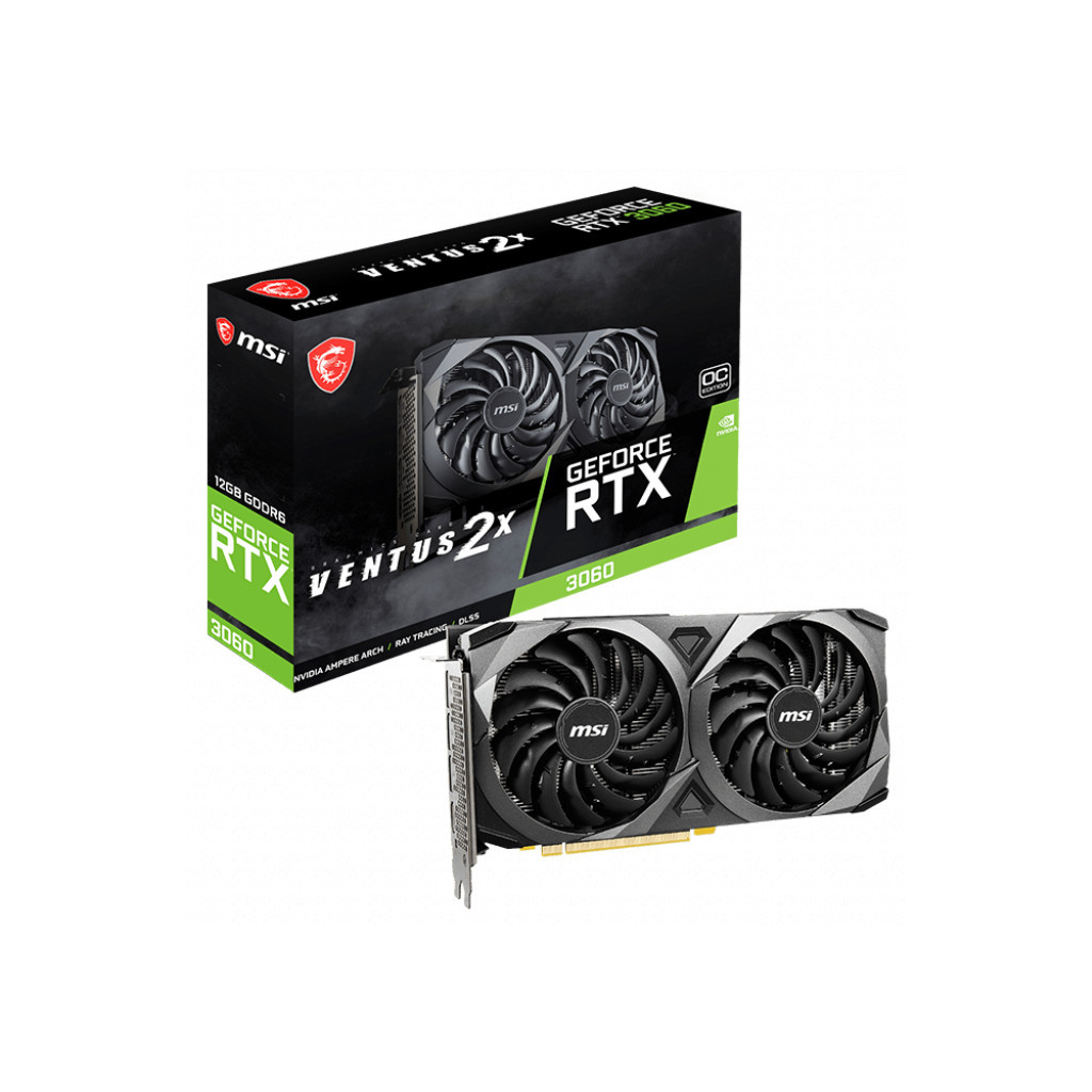 Відеокарта MSI GeForce RTX3060 12Gb VENTUS 2X OC (RTX 3060 VENTUS 2X 12G OC) - зображення 2
