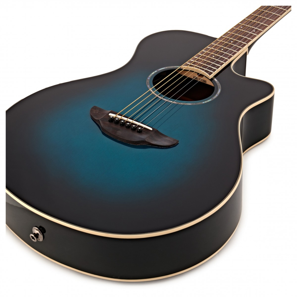 Гітара електроакустична Yamaha APX600 Oriental Blue Burst - зображення 2