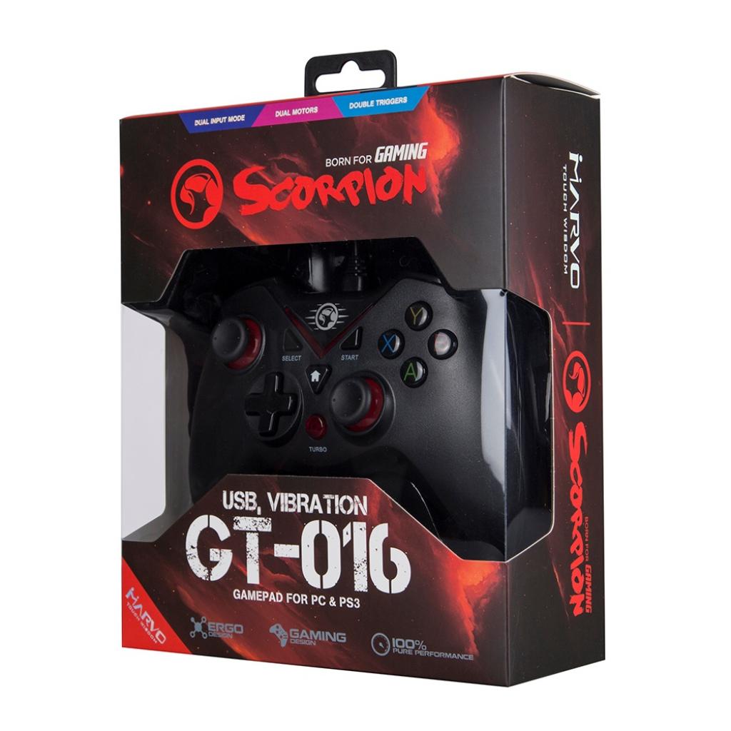 Геймпад Marvo GT-016 PC/PS3/Android Black (GT-016) - зображення 4