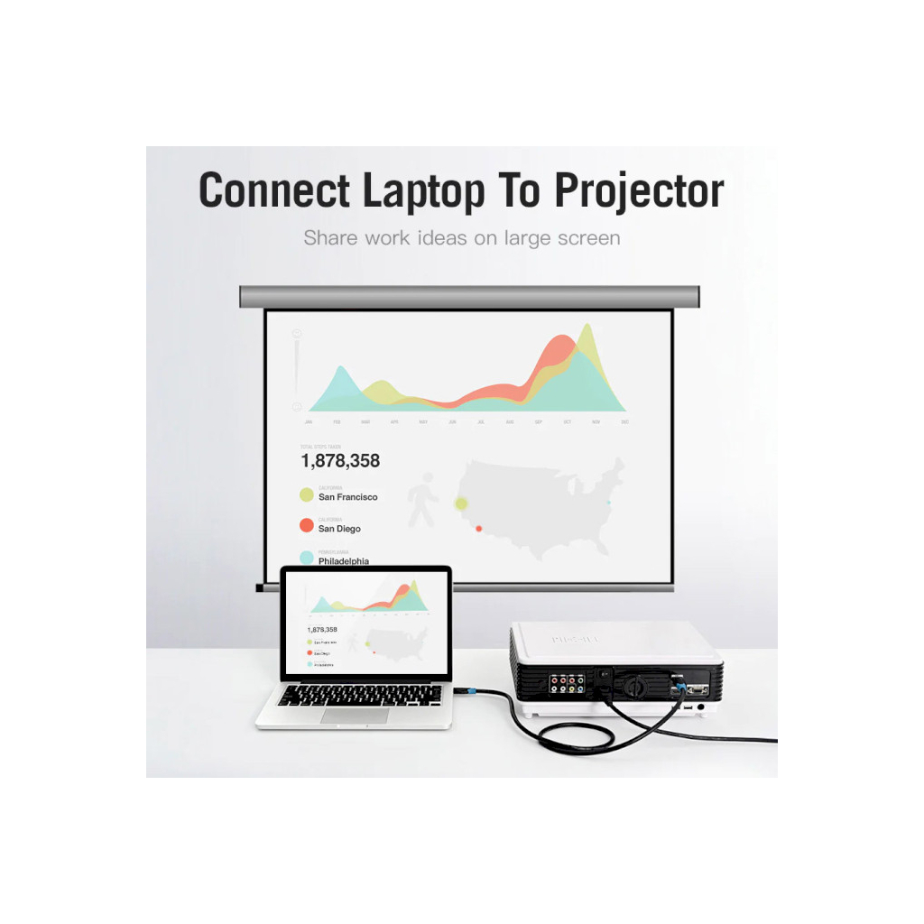 Кабель мультимедійний HDMI M to HDMI M 2.0m V2.0 4K30Hz VENTION (AACBH) - picture 7