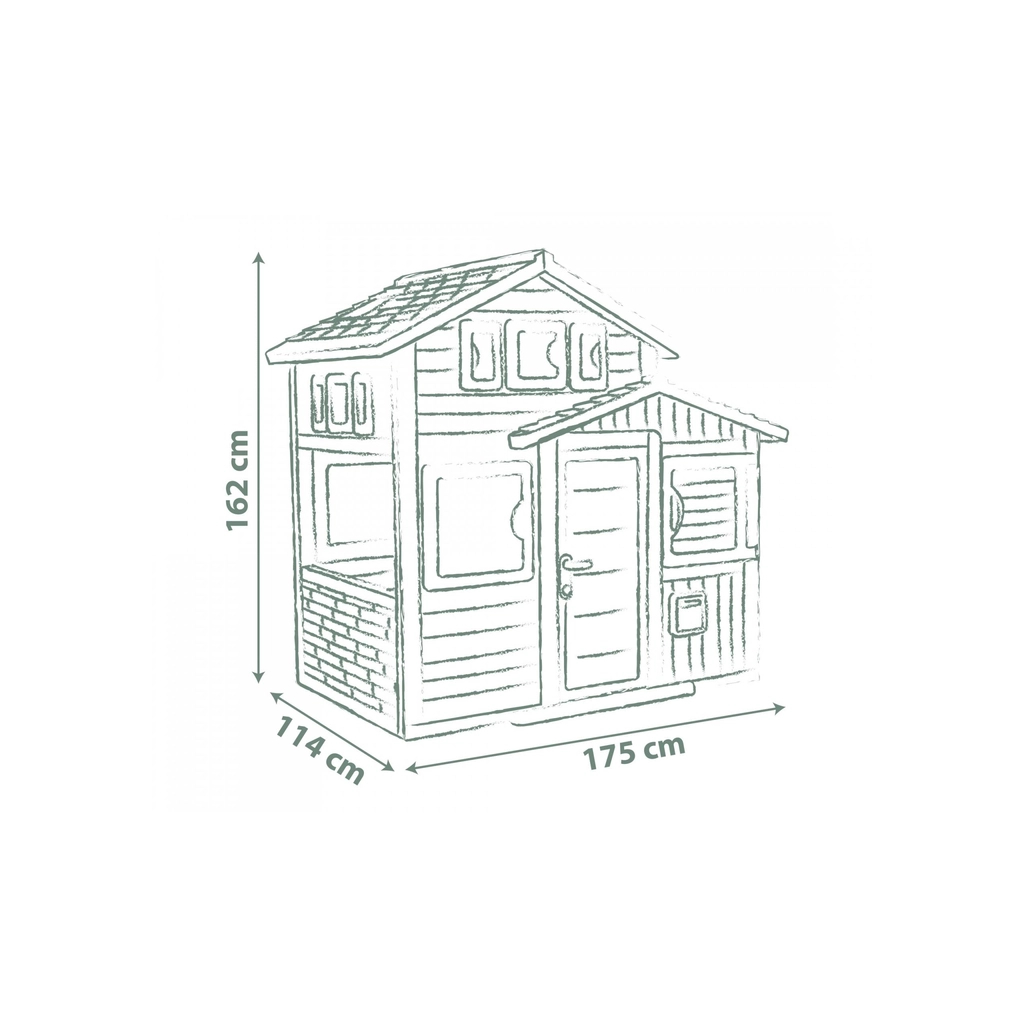 Ігровий будиночок Smoby Life Друзi Ево з поштовою скринькою (7600810208) - зображення 4