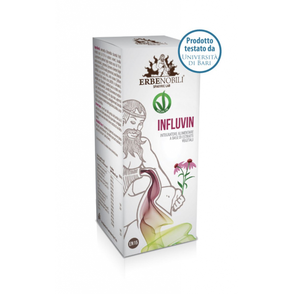Вітамінно-мінеральний комплекс Erbenobili Протизастудний Комплекс, InfluVin, 50мл краплі (EEN15) - зображення 1