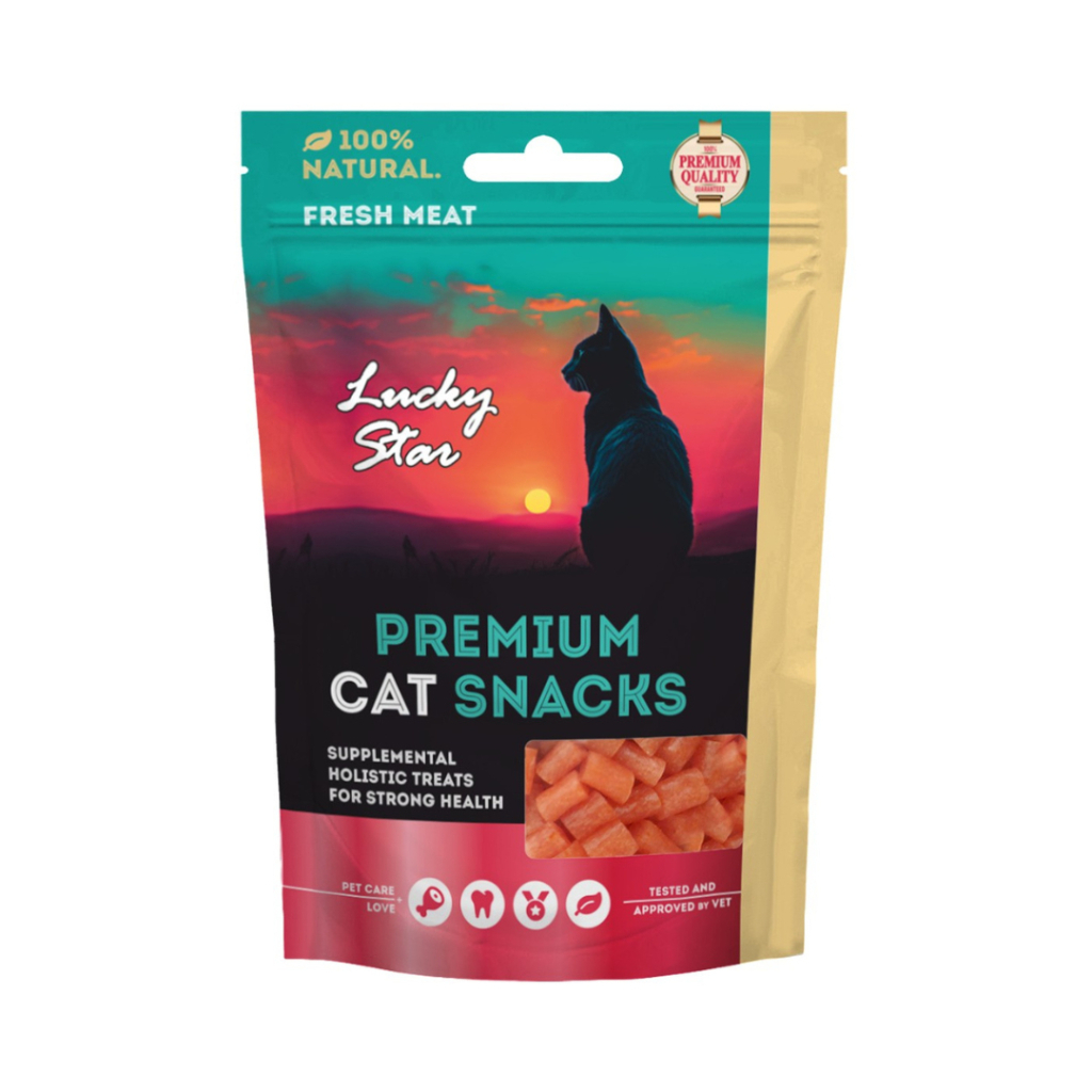 Ласощі для котів Lucky Star Шматочки в'яленого курячого м'яса 65 г (4820281500718) - зображення 3