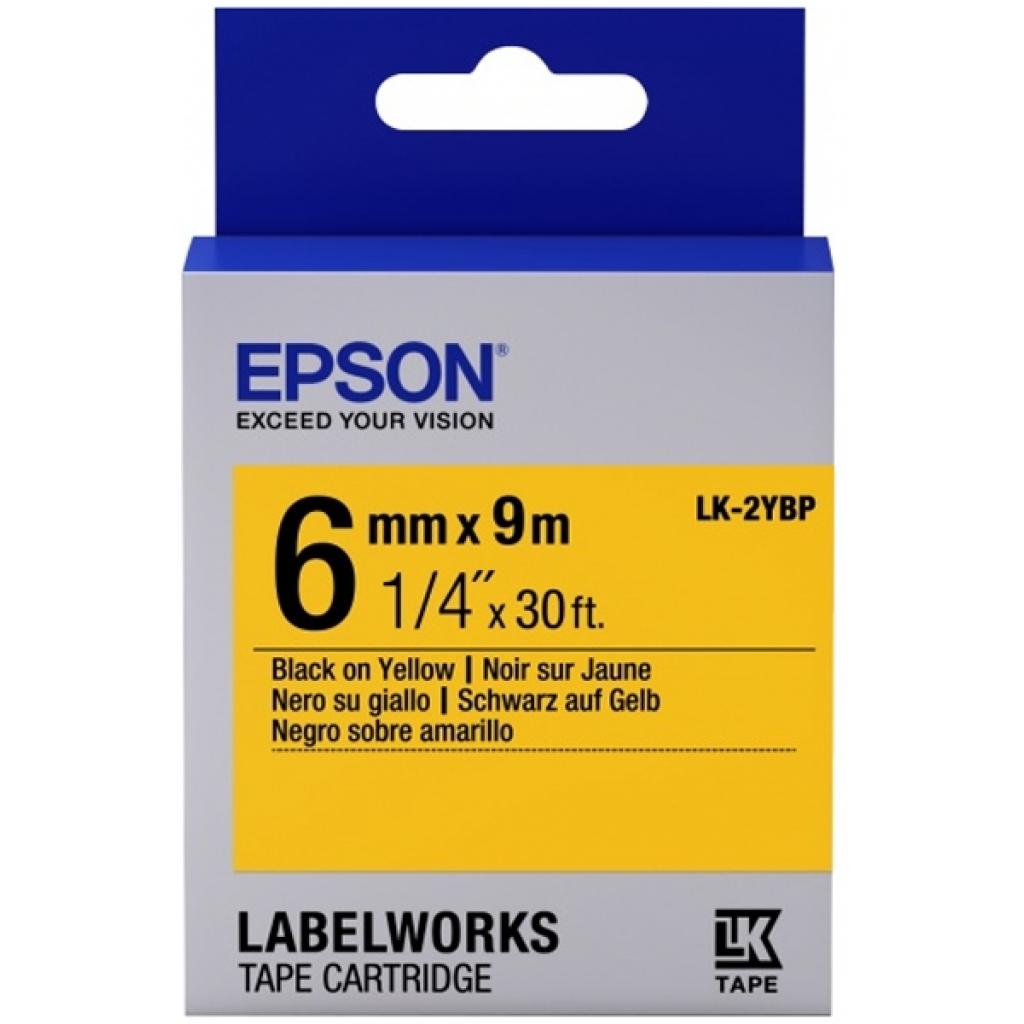 Стрічка для принтера етикеток Epson LK2YBP (C53S652002) - зображення 1