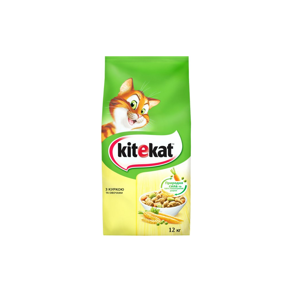 Сухий корм для кішок Kitekat Курка з овочами 12 кг (5900951013072) - зображення 1