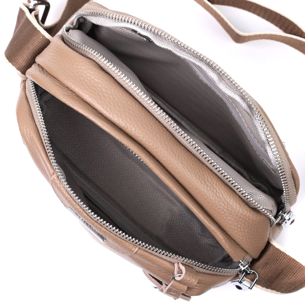 Сумка Vintage З натуральної шкіри Бежева (22594) - зображення 9