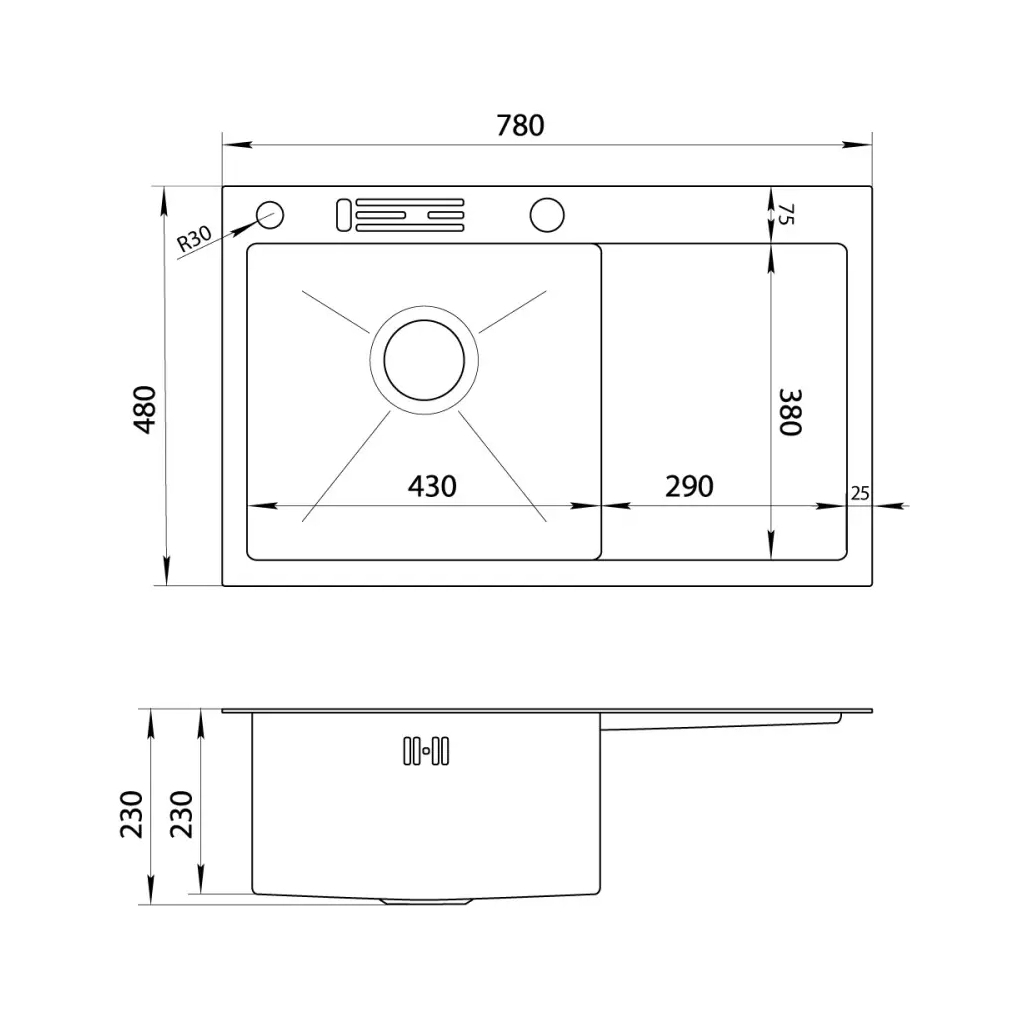 Мийка кухонна Nett NB-7848 - зображення 5