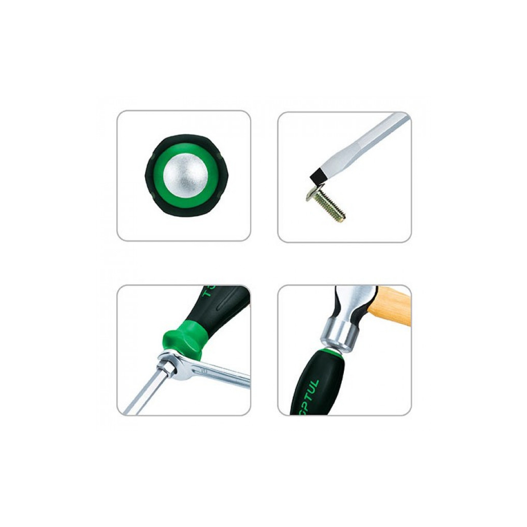 Набір викруток Toptul ударних із шестигранником 6 шт. PRO-PLUS SERIES (GFE-0602) - зображення 3