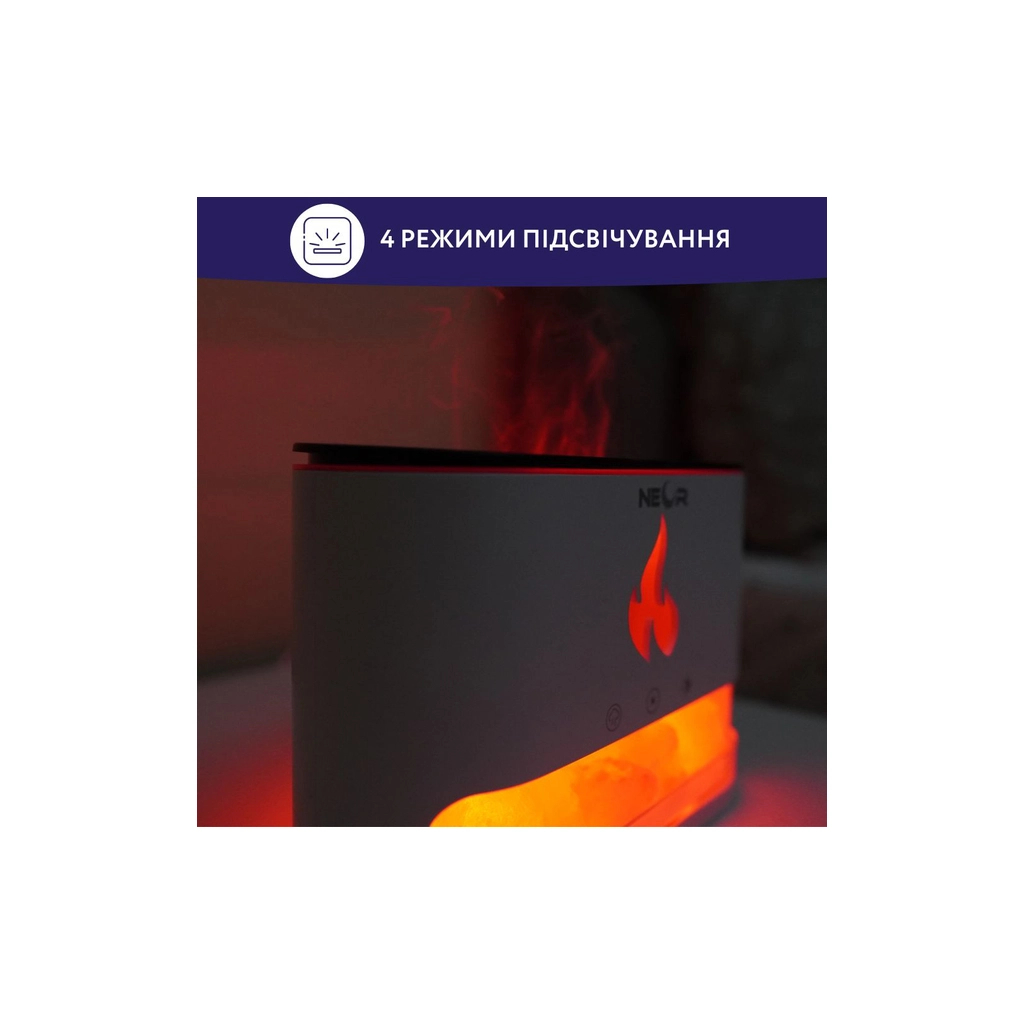Зволожувач повітря Neor FLAME AROMA 25ML10 WT - зображення 10