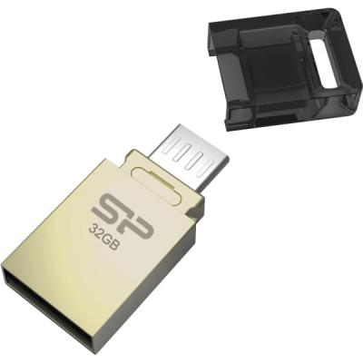 USB флеш накопичувач Silicon Power 32Gb Mobile X10 , OTG, Champague (SP032GBUF2X10V1C) - зображення 3