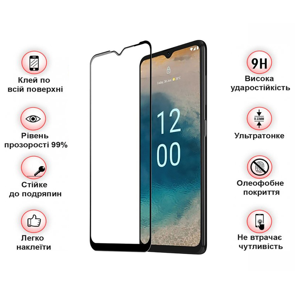 Скло захисне BeCover Nokia G22 Black (709249) - зображення 4