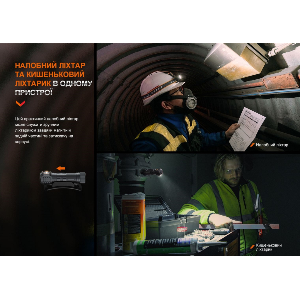 Ліхтар Fenix HM61R V2.0 (HM61RV20) - изображение 5