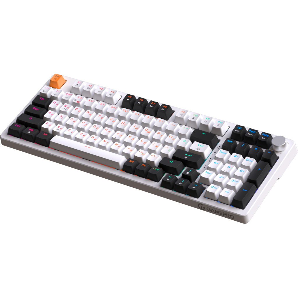 Клавіатура GamePro MK170W Hot-Swap Red Swich RGB USB UA White (MK170W) - изображение 4