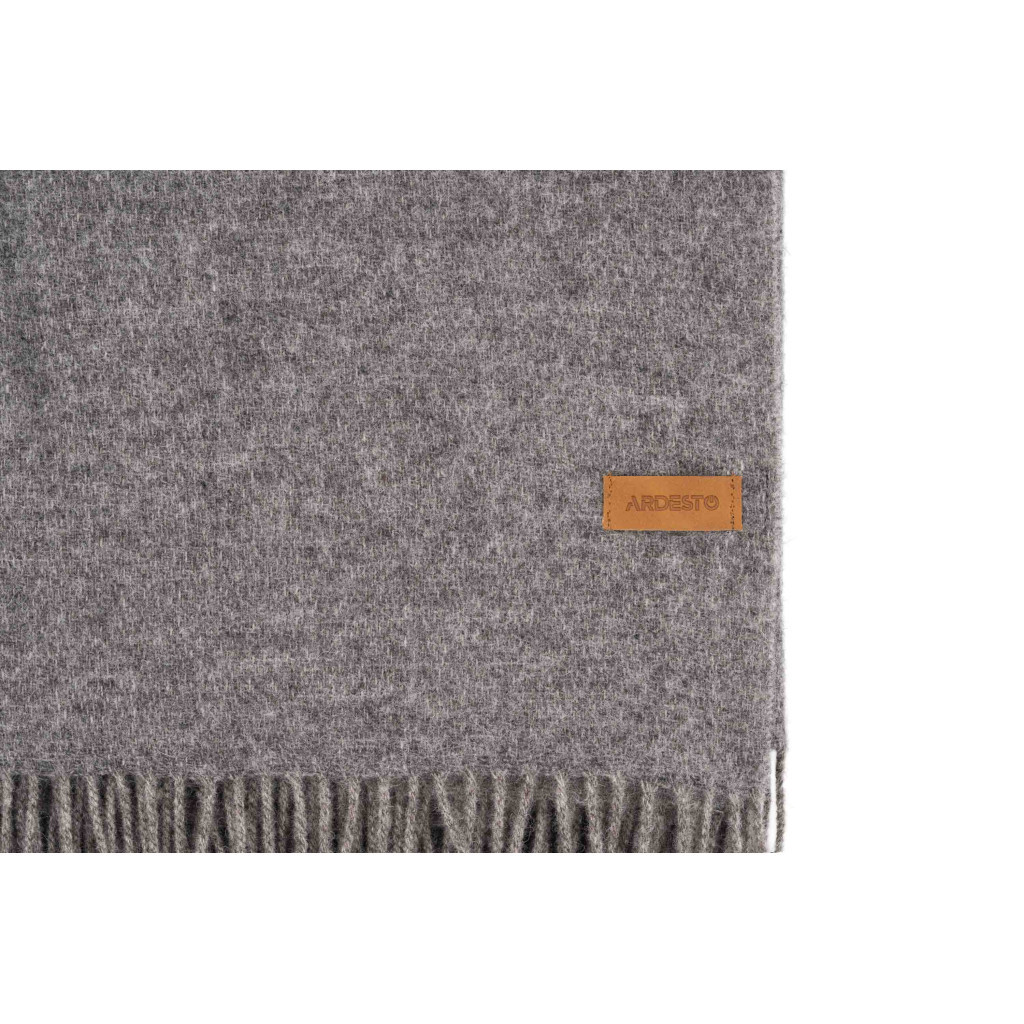 Плед Ardesto Leonardo Doubleface 100% вовна 140x200 см тауп-сірий (ART0406LD) - зображення 4