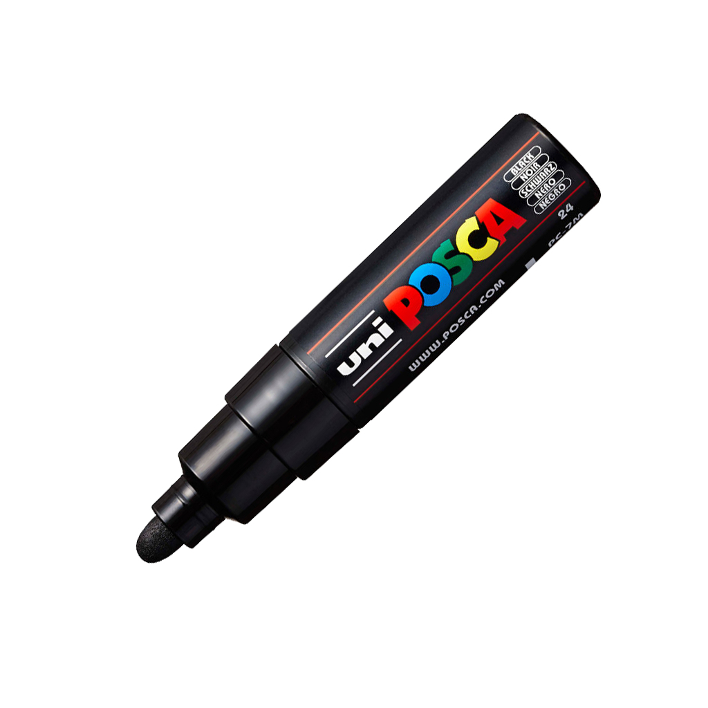 Маркер UNI Posca, 4,5-5,5мм, чорний (PC-7M BLACK) - зображення 1