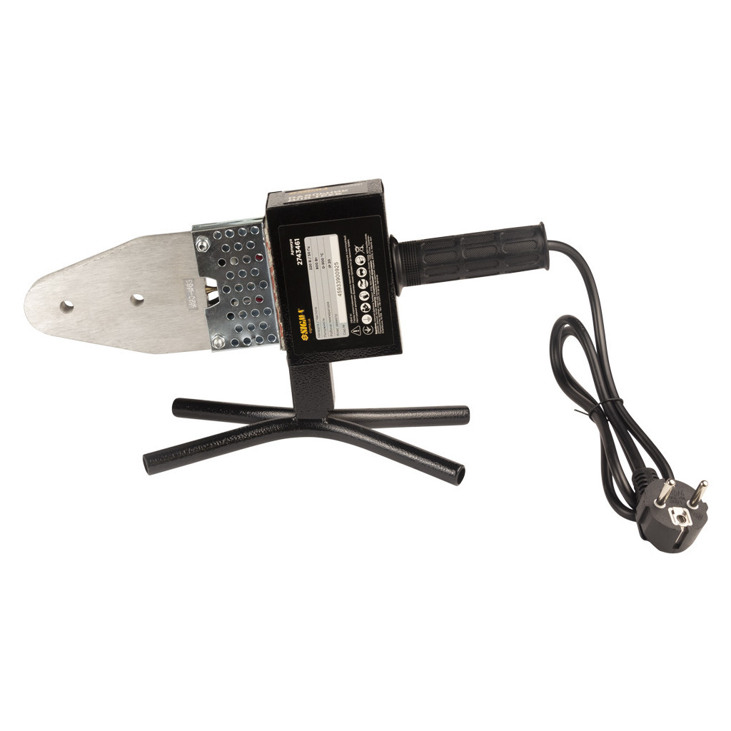 Паяльник для пластикових труб Sigma 800Вт 20-63мм у металевому кейсі (2743461) - изображение 2