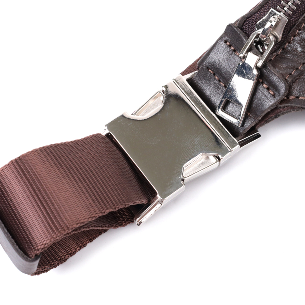 Сумка Grande Pelle Бананка з натуральної шкіри Коричнева (22814) - зображення 5