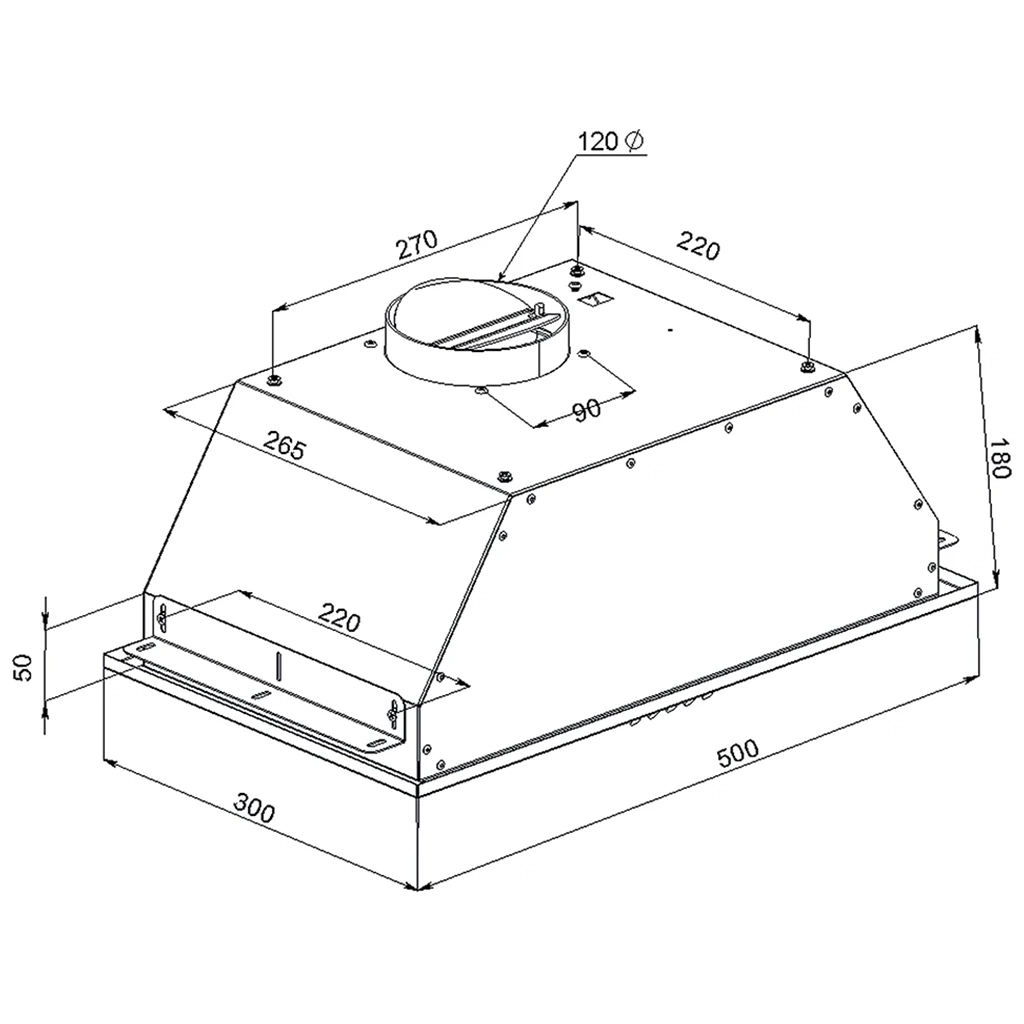 Витяжка кухонна Artel ART CANOPI 350 Black - зображення 5